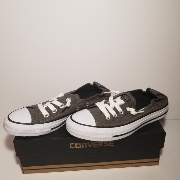 Converse Shoes - NWT Converse Charcoal Shoreline Slip Ons